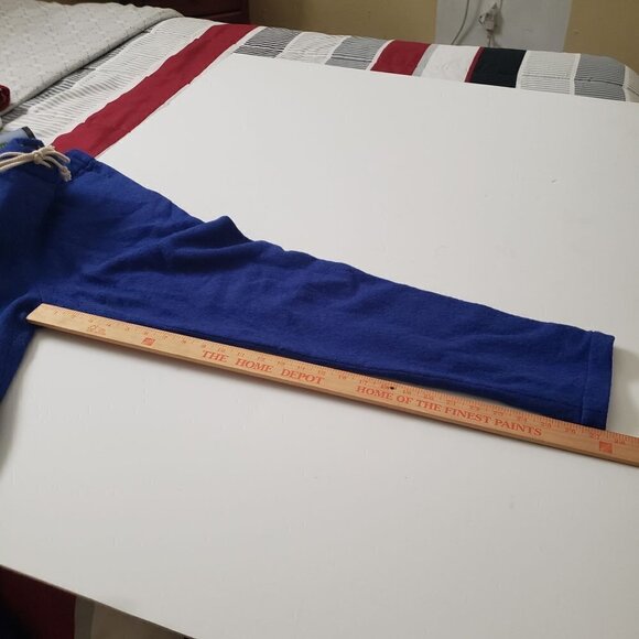 Broadway and Broome Drawstring Knit Pants Casual Flat Front Blue Womens 6 - Picture 13 of 14